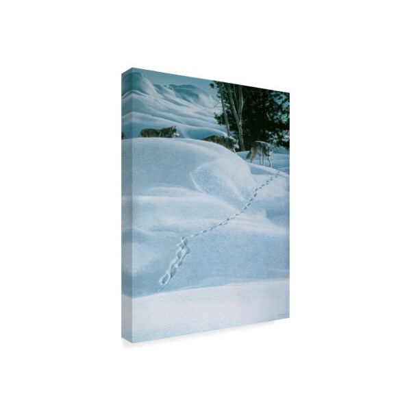 Ron Parker 'Winter Tracking' Canvas Art,24x32